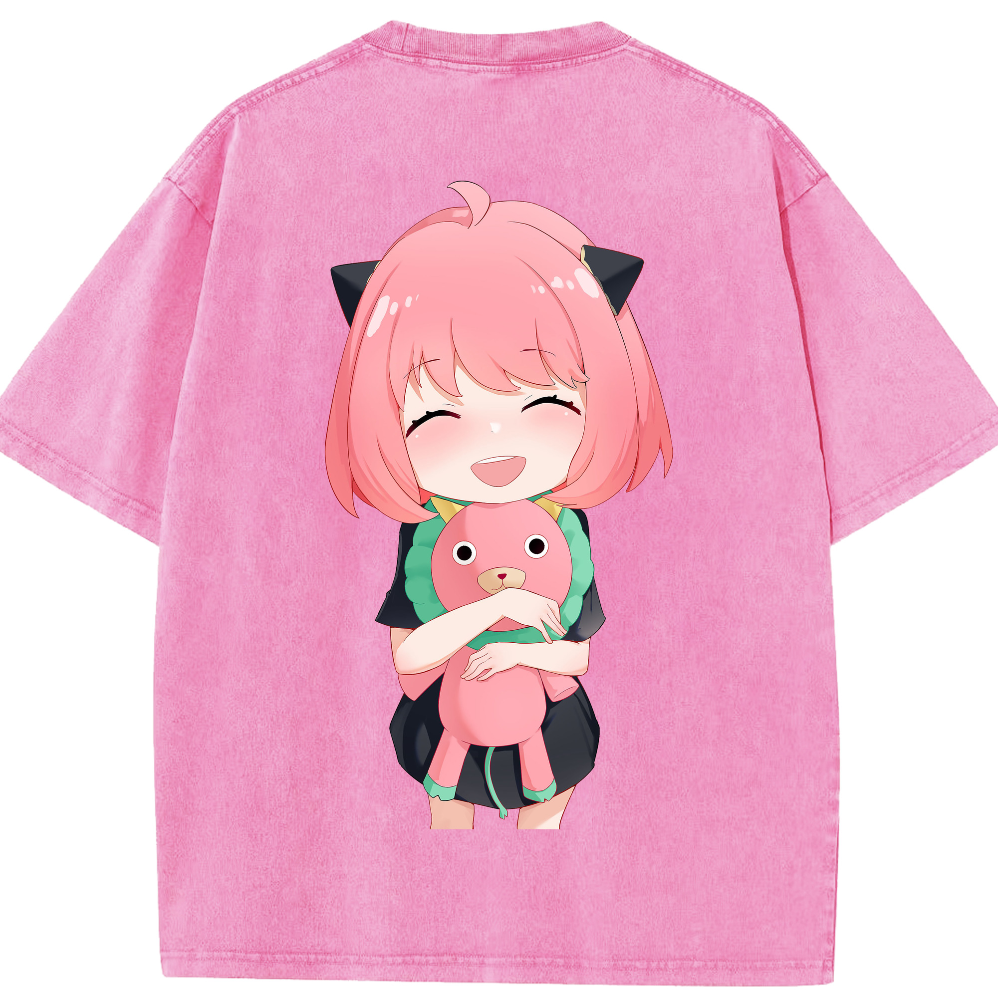 （画像用） SPY×FAMILY间谍家家酒 綿100% ヴィンテージ風 半袖Tシャツ（背面プリント）